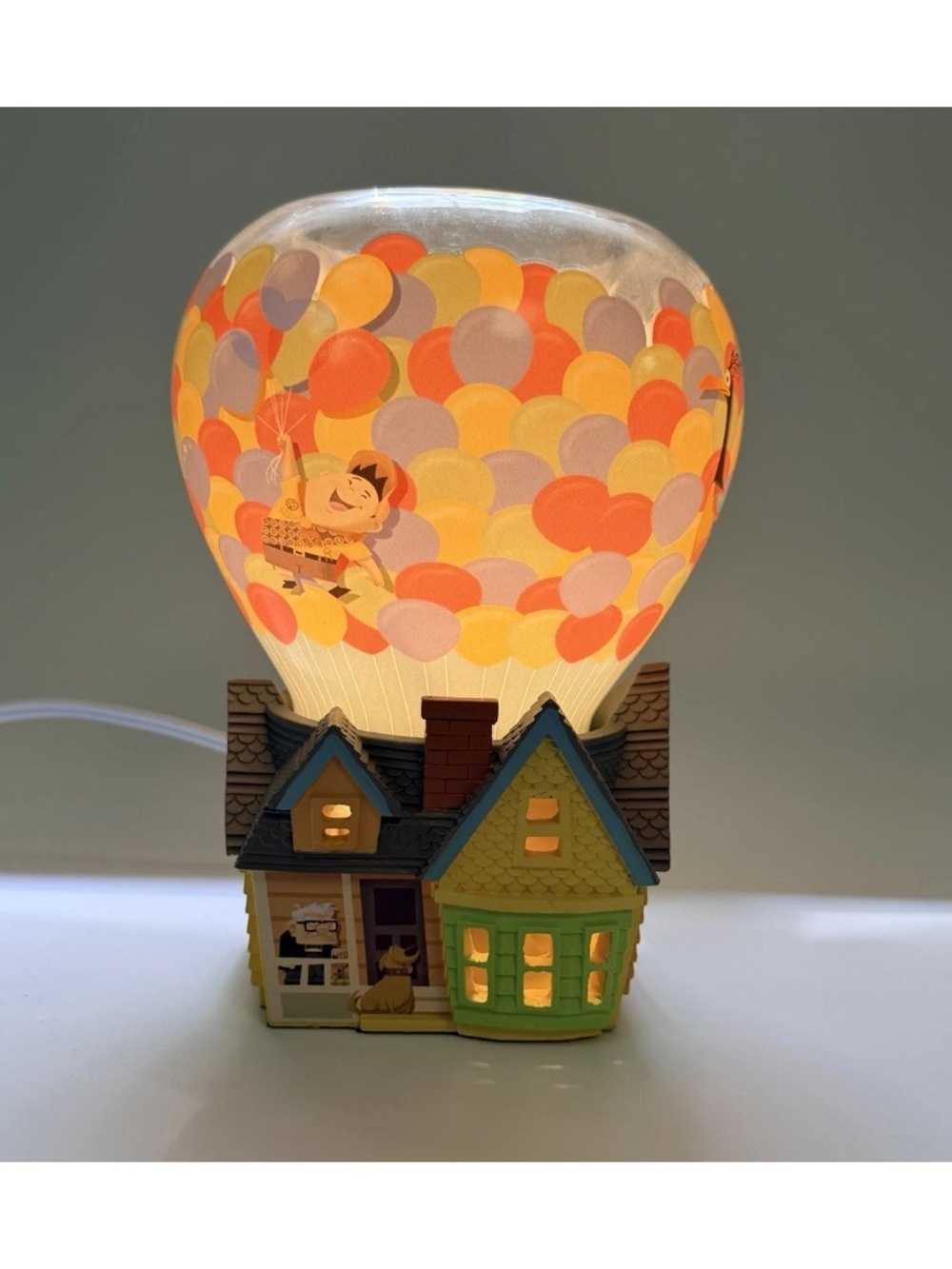 Scentsy Yellow, Green & Gray Cottage Night Light
